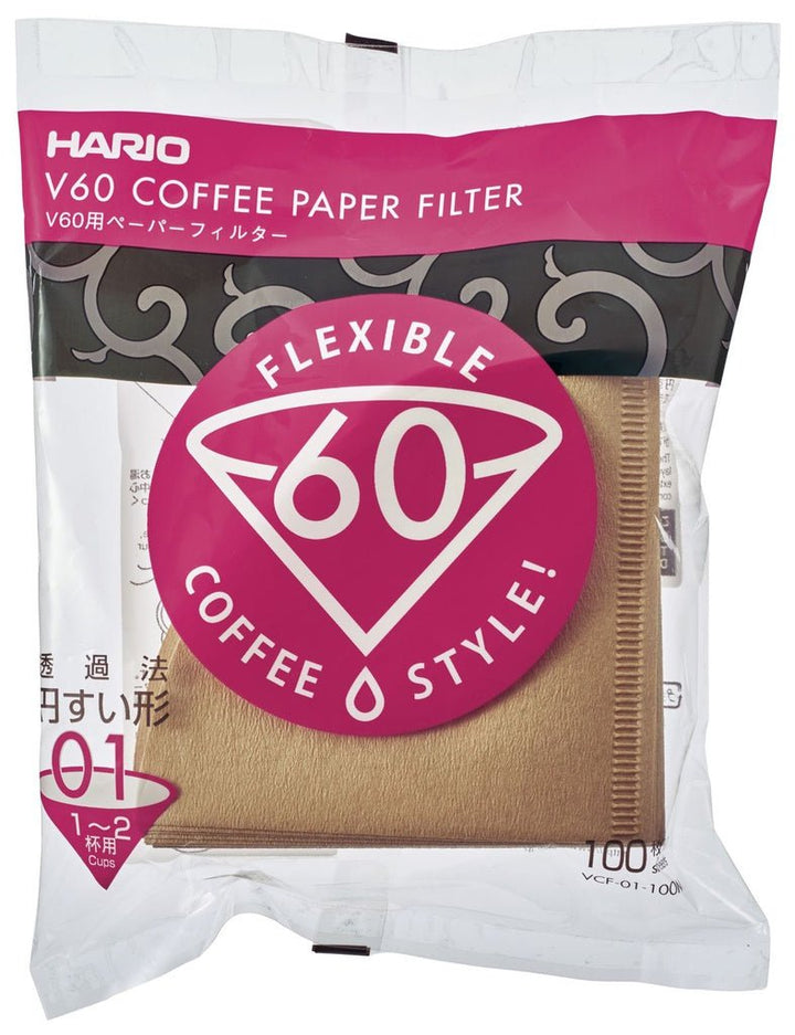 Paper Filter V60 01 - "Misarashi" 100 Sheets - Bellas Coffee Lab