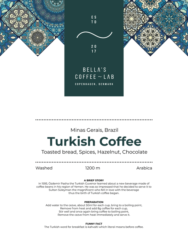 Turkish Coffee - Bellas Coffee Lab