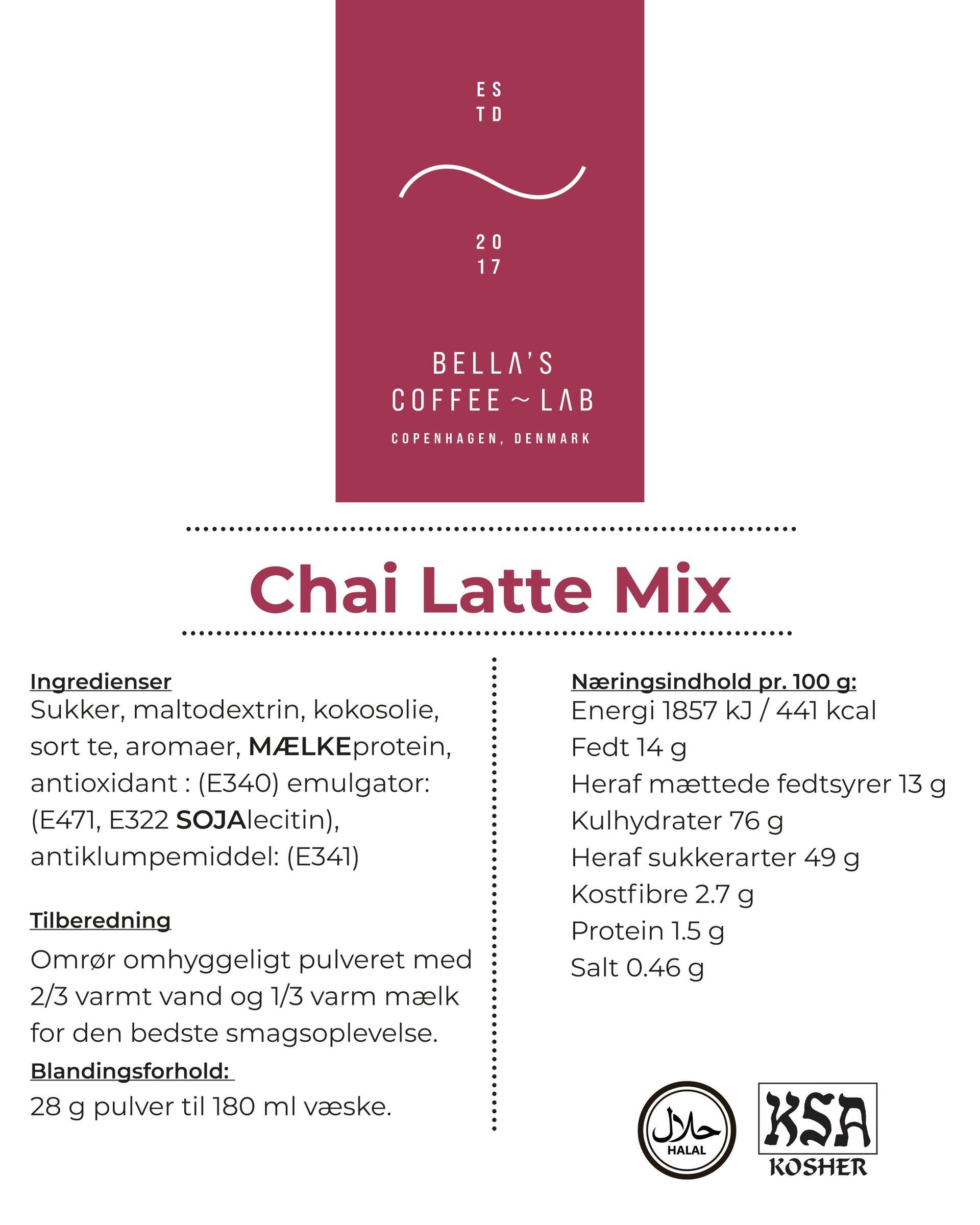 Chai Latte Mix