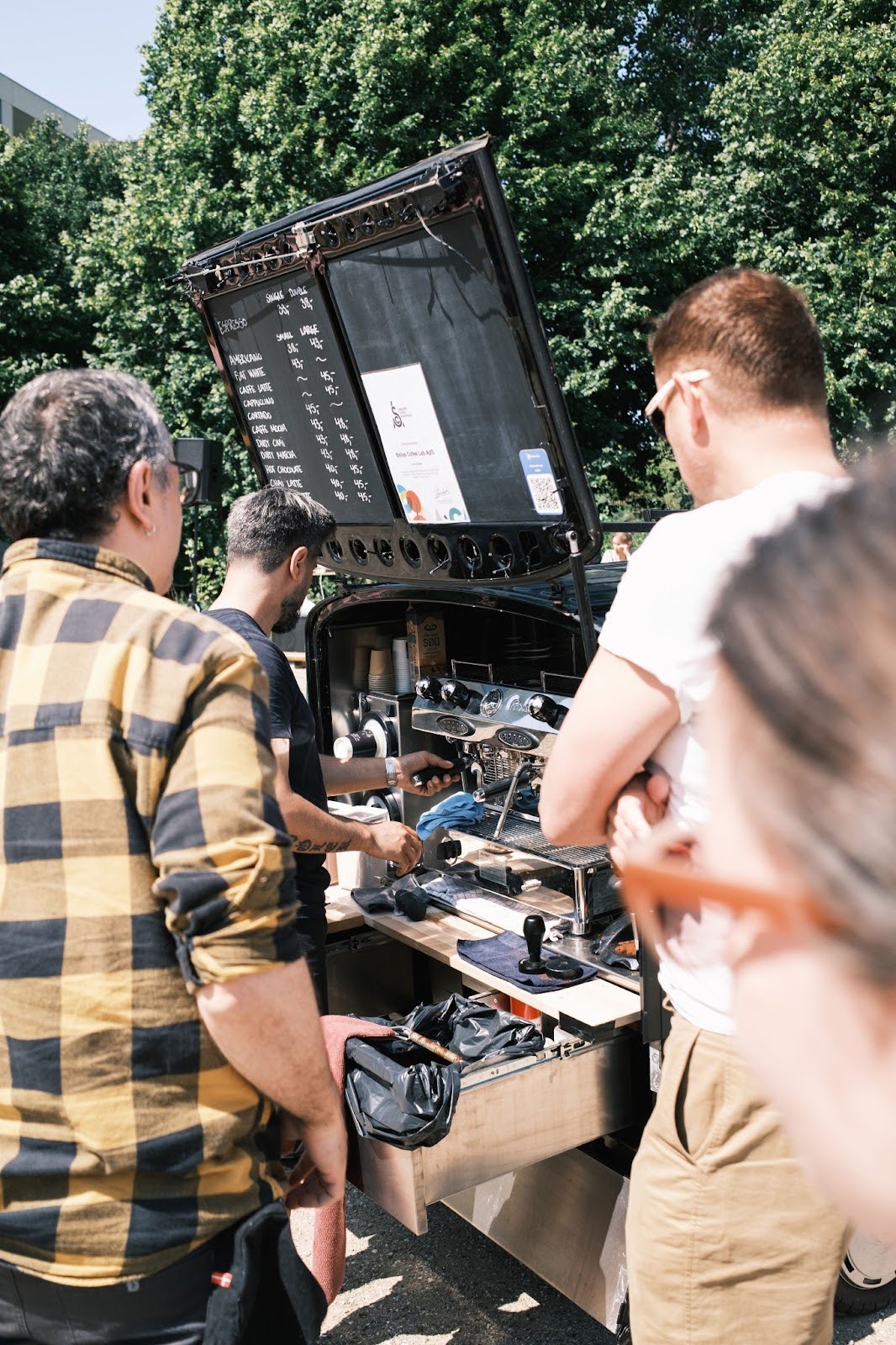 Bellas Coffe Lab tuktuk til et event